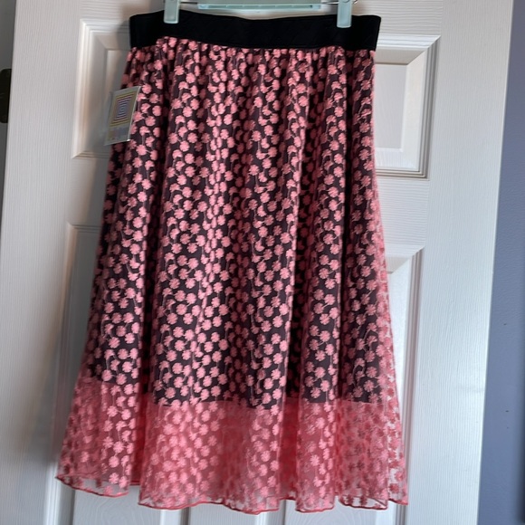 NWT LULU ROE LOLA MIDI SKIRT SIZE L - Picture 5 of 12